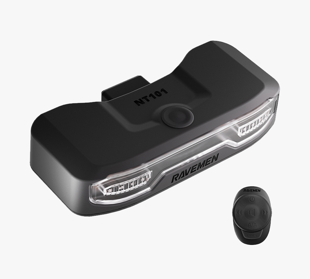 Заднє світло Ravemen NT101 (160 lm, 2200 mAh) з бездротовою кнопкою та сигналізацією