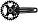 Шатуни Shimano Deore FC-M5100 30Т 175 мм чорний (CHW-428), фото 3