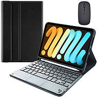 Чохол-клавіатура Smart Cover + Мишка для Apple iPad Mini 6 / 7 Ukr+Ru+En Black