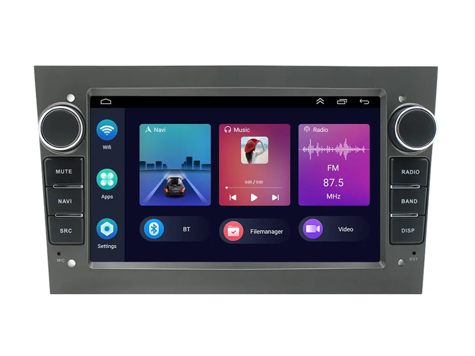 Штатна магнітола FORS.auto K150 Opel Astra/Vectra/Zafira/Corsa (7", 2+32Gb, Grey) 1998-2009, фото 1