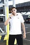 Біла футболка чоловіча з лого S M XL XXL 3XL, фото 8