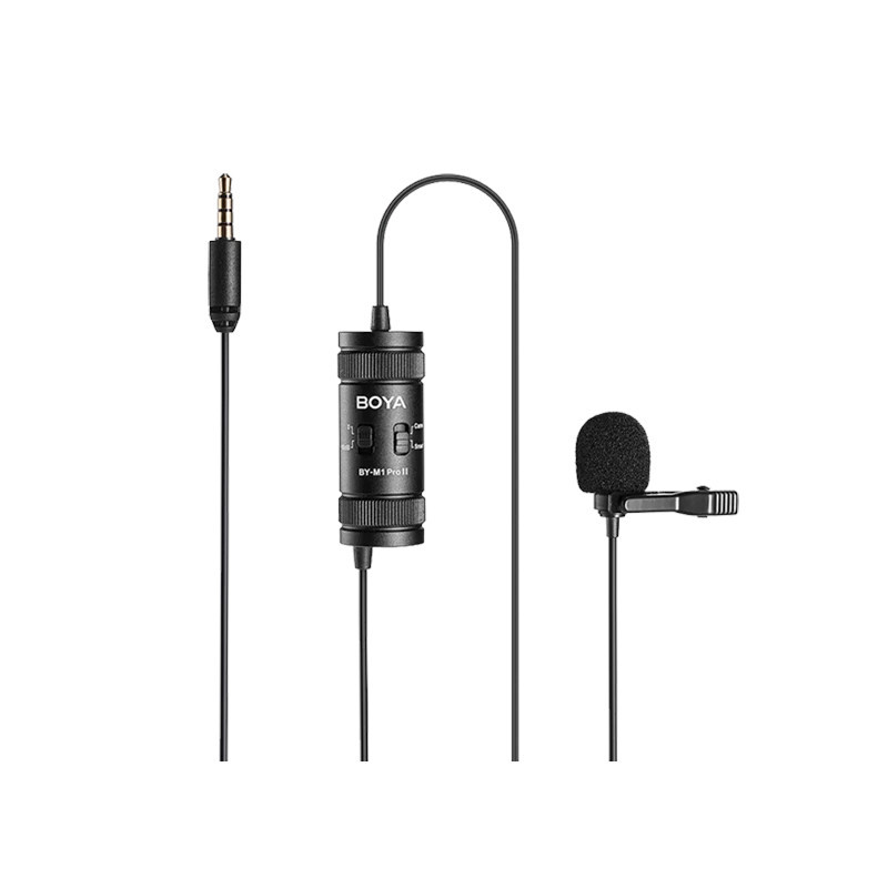 Мікрофон петличний для камери телефона 3.5 mm BOYA BY-M1 Pro II, фото 1