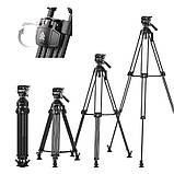 Штатив для високих навантажень до 25 кг карбоновий 78-165 см Ulanzi VideoFast T046, фото 2