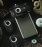 Мікроскоп для телефона 100x 150x 200x підсвітка Apexel APL-MS3IN1, фото 3