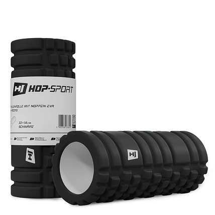 Роллер масажер EVA 33 см HS-A033YG black, фото 1