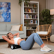 Роллер масажер EVA 33 см HS-A033YG black, фото 3