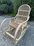 Крісло-гойдалка з лози "Віяло", фото 5