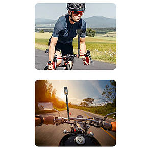Монопод кріплення на кермо для Insta360 екшн-камер 30-110 см AC Prof HQS-Bundle-N05, фото 4