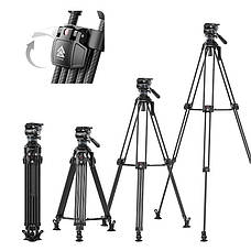 Штатив для високих навантажень до 25 кг карбоновий 78-165 см Ulanzi VideoFast T046, фото 2