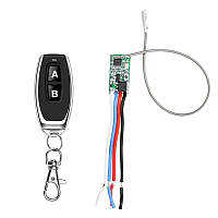 433МГц одноканальний бездротовий вимикач 3.6-24 В, 2 А + Пульт