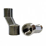 Ексцентрики змішувача для ванни Зміщення 15 мм Кріплення до стіни 56 мм латунні, фото 4