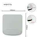 Килимок для миші з такою, що запам'ятовує гелевою подушкою під зап'ясток BUMB, фото 3