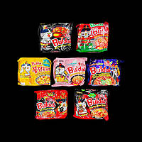 Локшина рамен Samyang Buldak Hot Chiken V3 MIX*7 140 грам (сет із 7 штук)