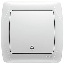 Вимикач прохідний VIKO Carmen (білий)