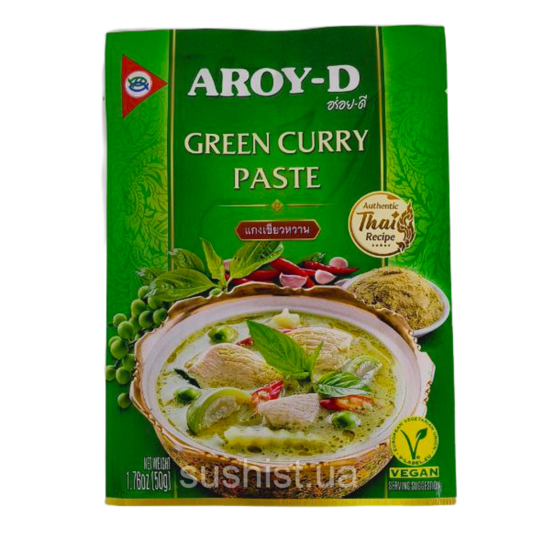 Паста Каррі зелена AROY-D 50 г, фото 1