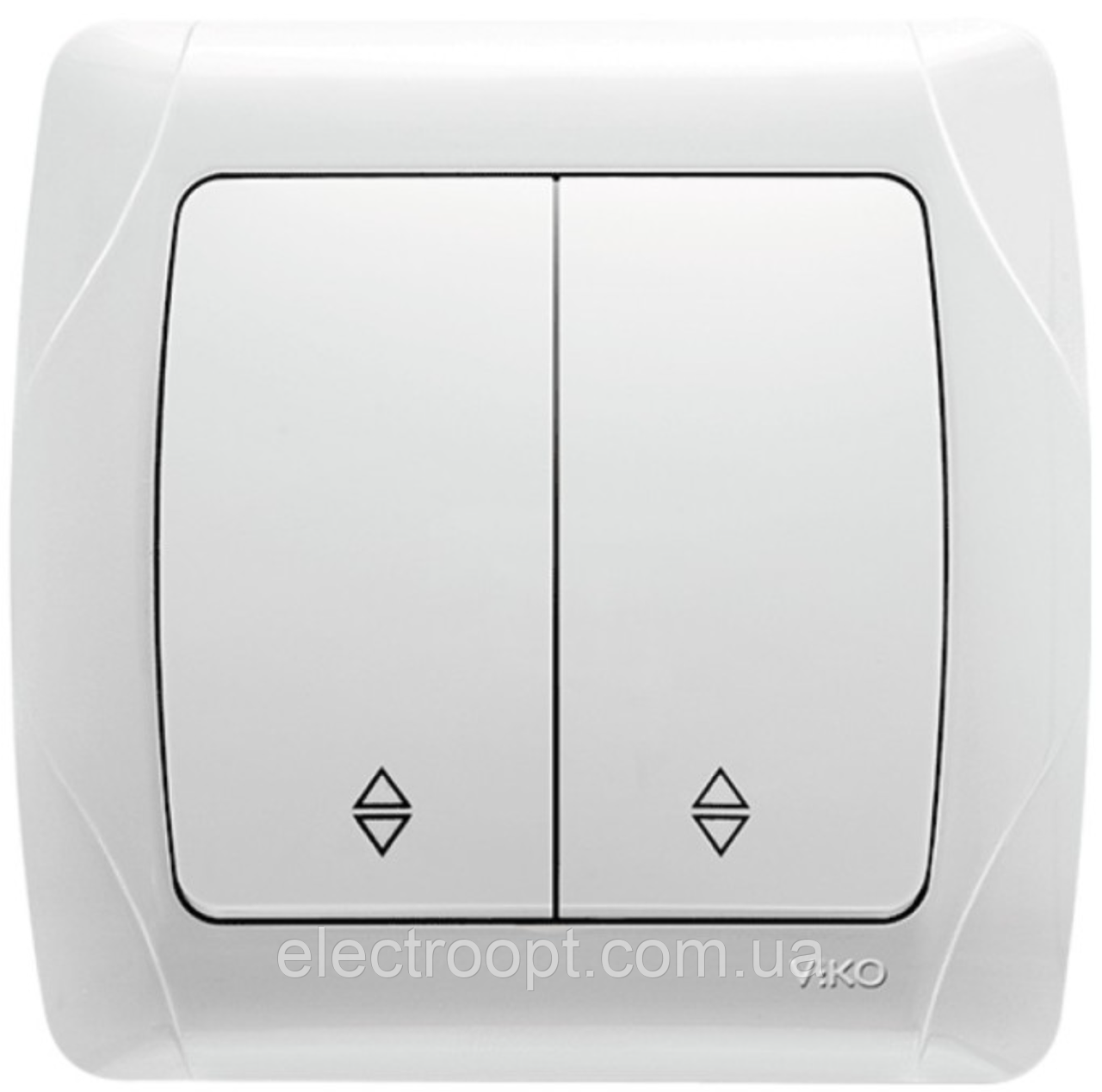 Вимикач 2кл прохідний VIKO Carmen (білий)