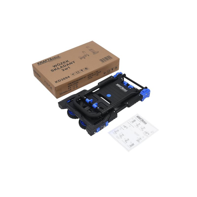 Візок складний транспортний 2 в 1 Kraft&Dele KD3094 Візки складські вантажні