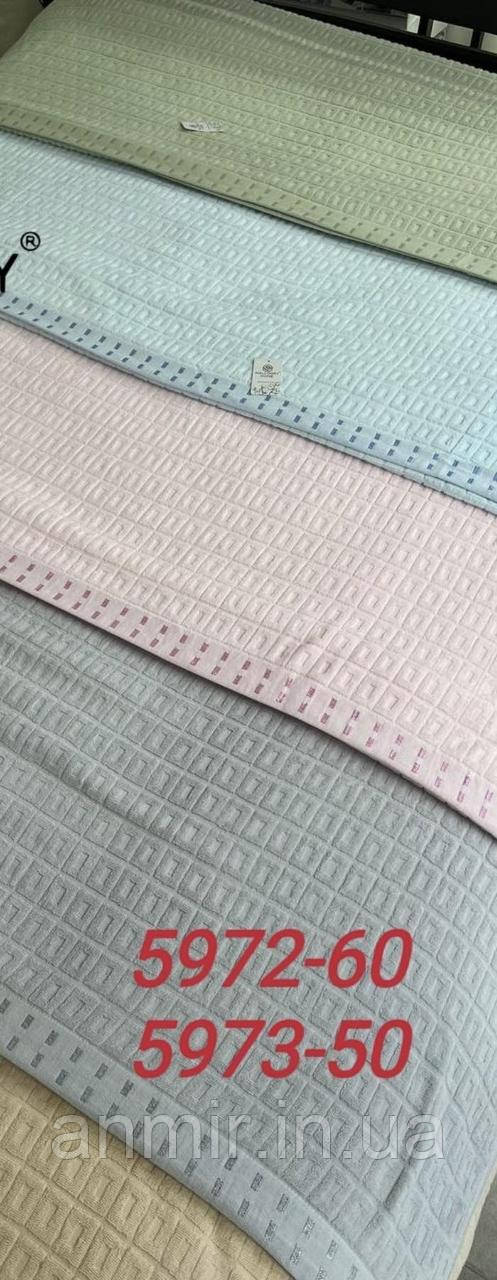 Простирадло махрове однотонне розмір полуторний, кольору міксом