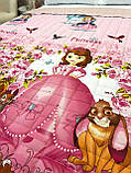 Дитяча двостороння ковдра 150*210 см 100% бавовна, фото 2