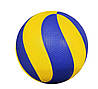 М'яч волейбольний FOX MV2000 №5 PU клеєний жовто синій, фото 3