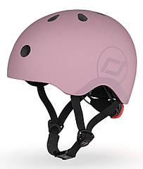 Шолом захисний дитячий Scoot and Ride пастельно-бузковий з ліхтариком 51-53см (SR-190605-WILDBERRY)