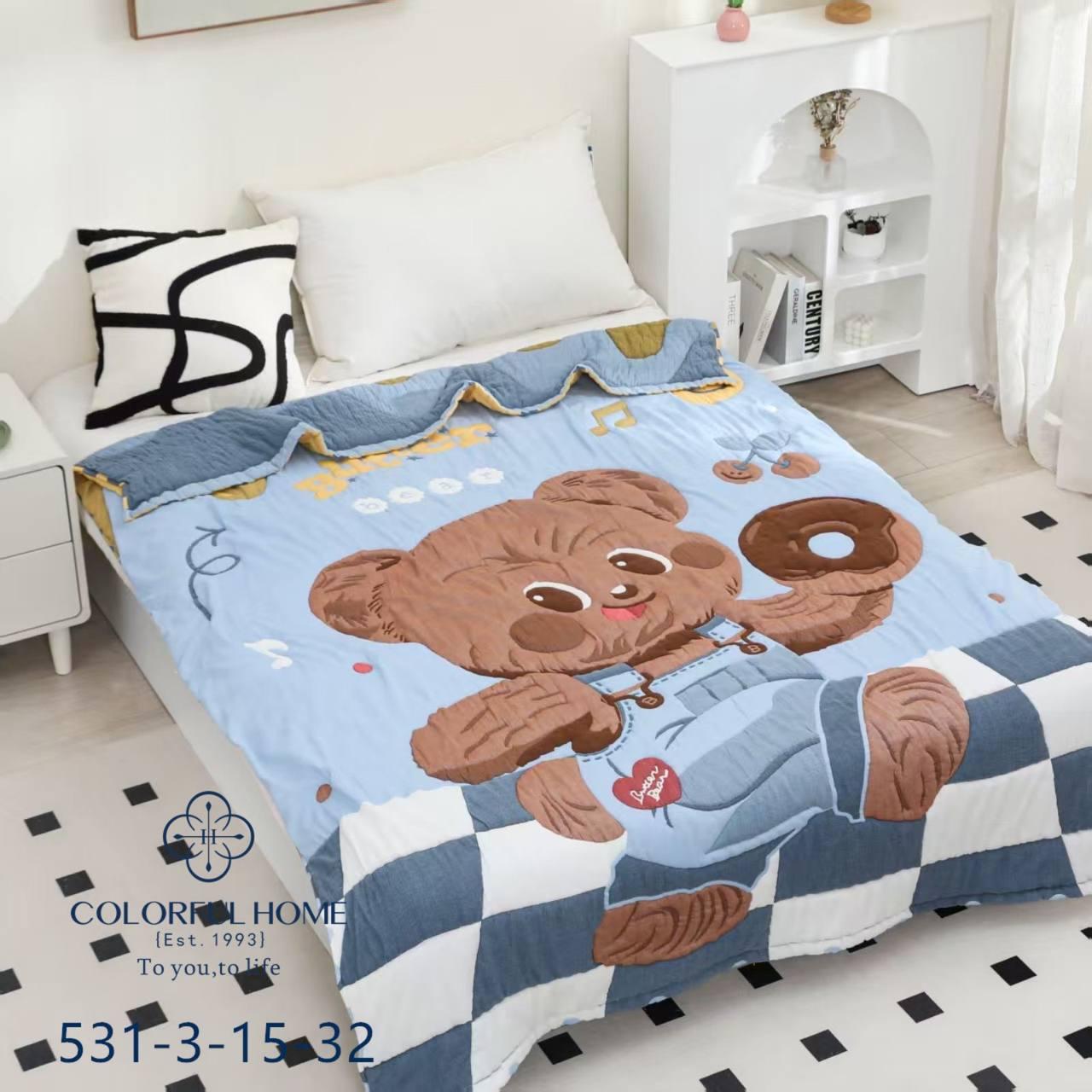 Дитяча муслинова ковдра 160*200 см 100% бавовна, фото 1