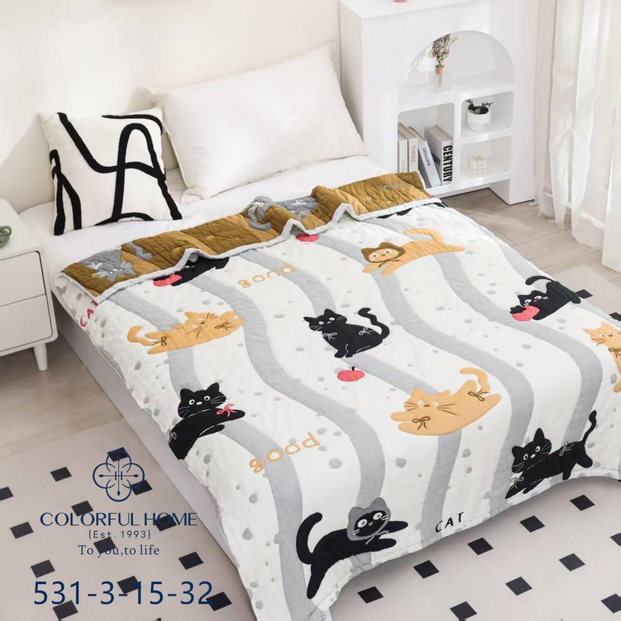 Дитяча муслинова ковдра 160*200 см 100% бавовна, фото 1