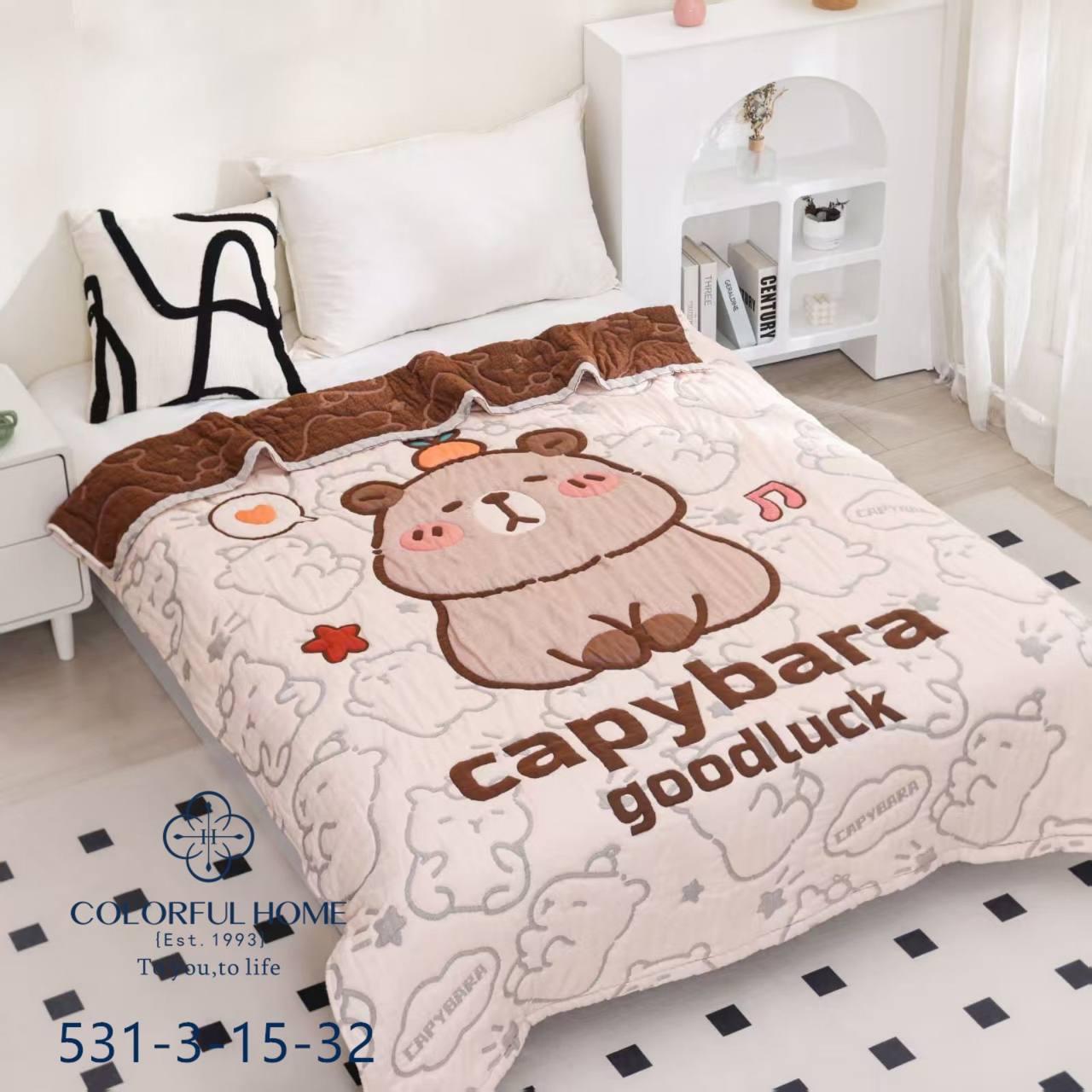 Дитяча муслинова ковдра 160*200 см 100% бавовна, фото 1