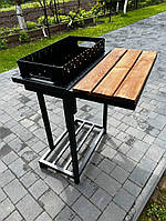 Мангал з Обробною дошкою Знімна на 8 Шампурів Жаровня знімна