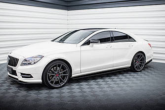 Поріг Mercedes CLS W218 AMG-Line (11-14) тюнінг обвіс спідниця елерон