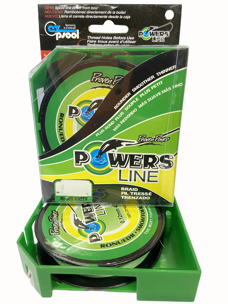 Шнур Power Line 125 м 0,14 мм  Green тест 6,7 кг