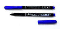 Маркер перманентний 1мм Centropen 2536 синій кулевидний