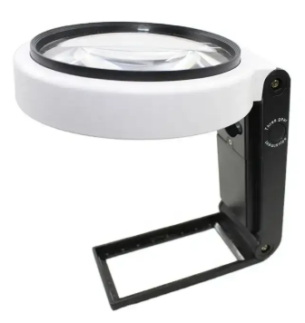 Лупа складна ручна світлодіодна 10X 25X, 6 LED , 2UV (TH7018BD), фото 1