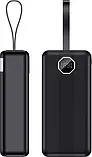Універсальний мобільний акумулятор (Power bank fast charging) Quantum QM-PB1032 30000mAh 3.7V Black, фото 4