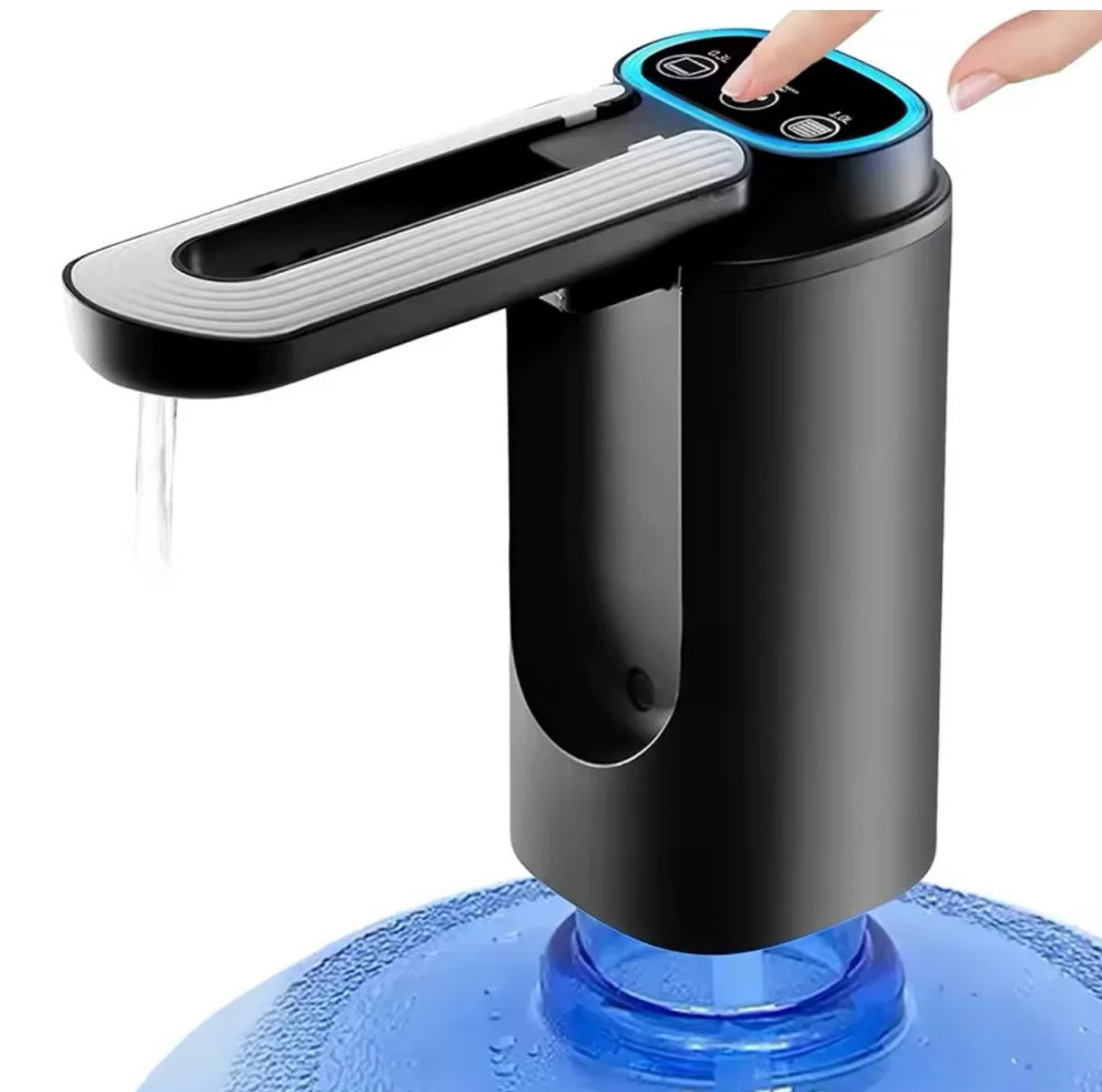 Дозатор для води автоматичний насос для пляшок з водою з USB-зарядкою чорний XL-1286 SV227, фото 1