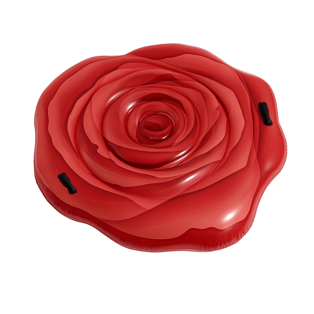 Пліт надувний Intex Троянда 168×104 см - пляжний матрац з ручками, арт. 58783EU, фото 1