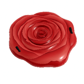 Пліт надувний Intex Троянда 168×104 см - пляжний матрац з ручками, арт. 58783EU