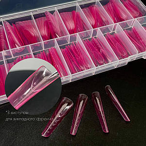 004 Верхні форми Pink set 150 шт френч Lady Arms