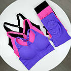 Жіночий костюм велосипедки з топом #10411 з push-up єфектом., фото 3