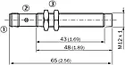 Індуктивні датчики наближення M12, Sn = 8мм, PNP/NO, Роз’єм M12 4-pin, IME12-08NPSZC0S (1040780) Sick, фото 2