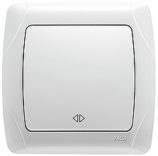 Вимикач реверсивний VIKO Carmen (білий)