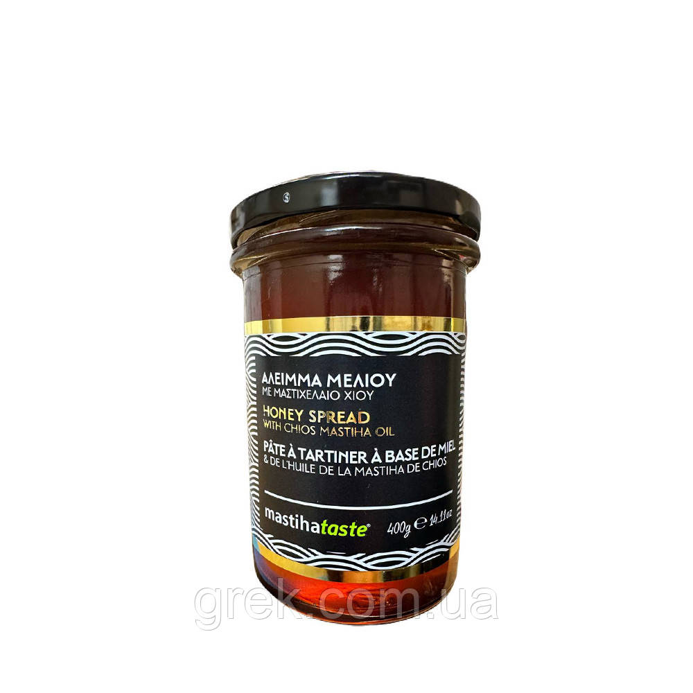 Медовий спред з олією мастики Хіос MastihaShop 400 г, фото 1
