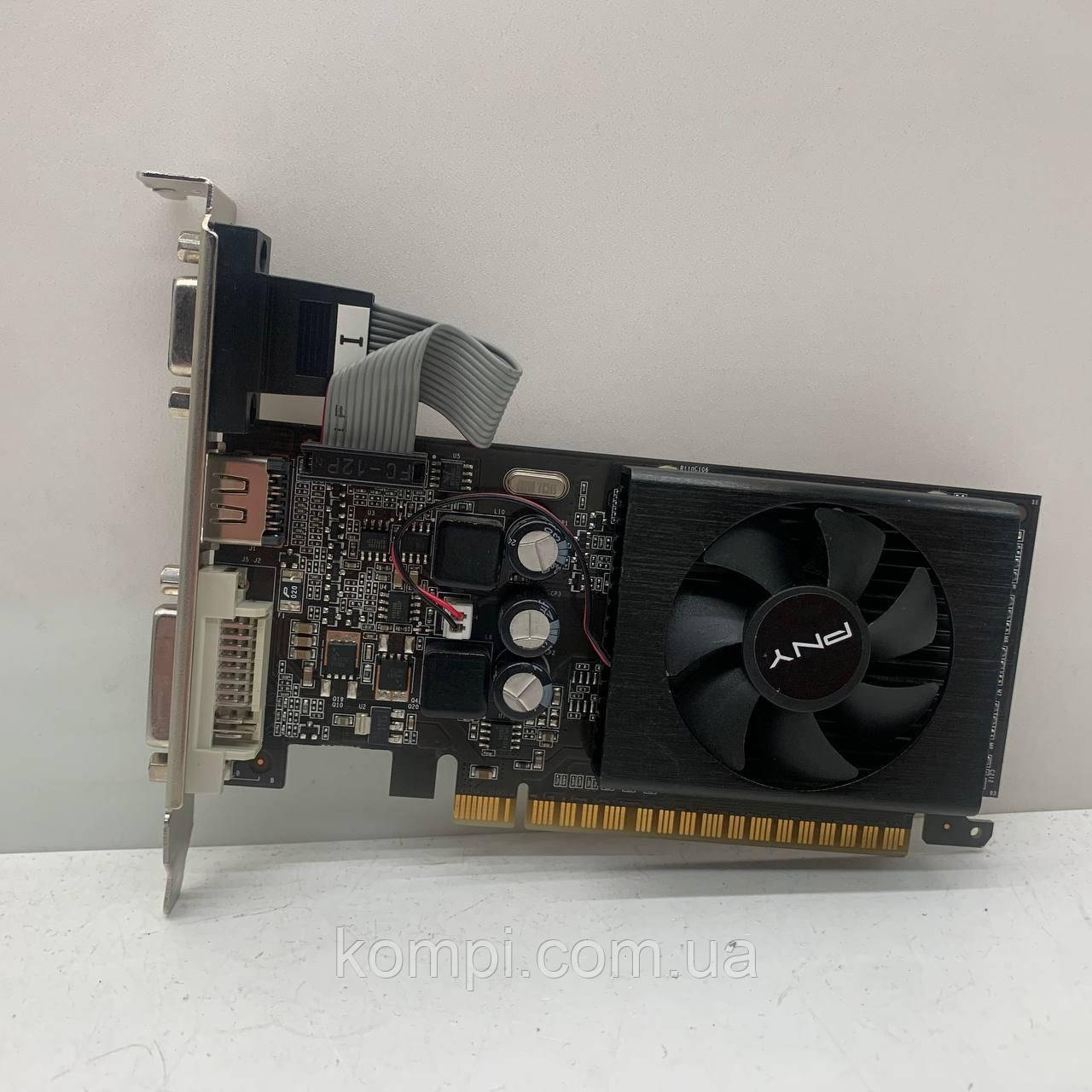 Відеокарта PNY GeForce GT620 1GB (1GB,GDDR3,64 Bit,HDMI,PCI-Ex,Б/у), фото 1