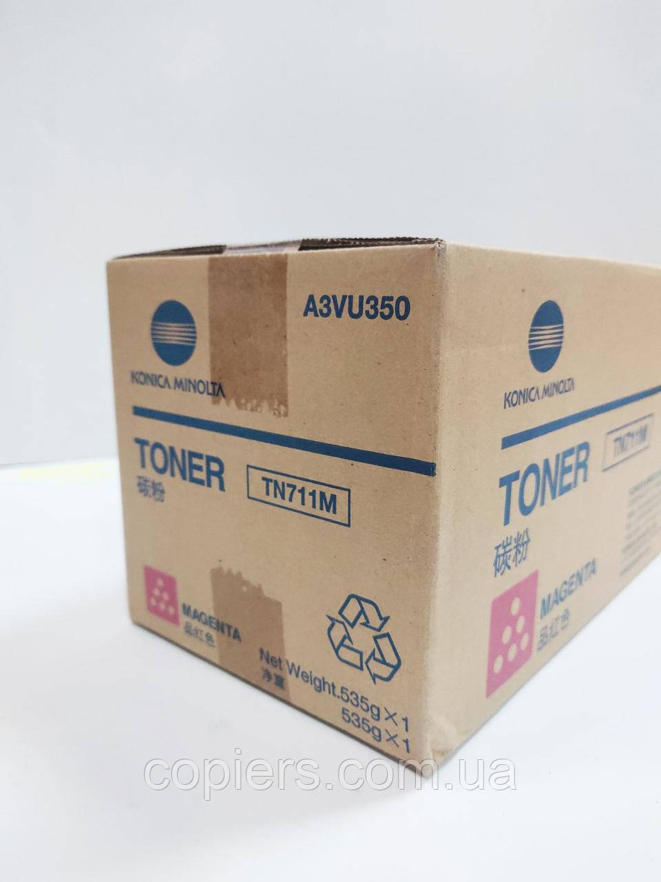 Тонер картридж TN 711 M Konica Minolta Bizhub c654 c654e c754 c754e, A3VU350 оригінал, tn711m