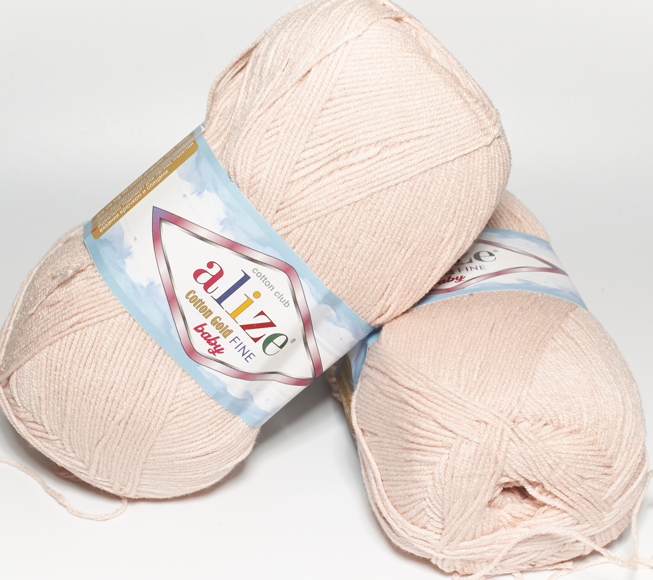 Пряжа Cotton Gold Fine Baby-161 пудра, фото 1