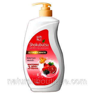 Крем-піна LION Shokubutsu для душу Whitening Berry 900 мл, фото 1