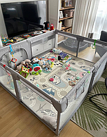 Великий манеж-ігрова зона для дітей+4 ручки для підйому+50 кульок для гри Гармония