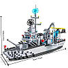 Конструктор корабель 6 в 1 ERBO WARSHIP  (1560 деталей) 70см, фото 4