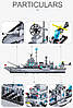 Конструктор корабель 6 в 1 ERBO WARSHIP  (1560 деталей) 70см, фото 5