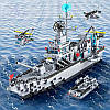 Конструктор корабель 6 в 1 ERBO WARSHIP  (1560 деталей) 70см, фото 9